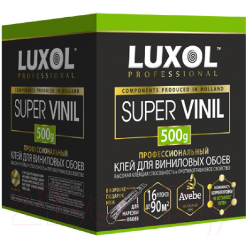 Клей обойный «LUXOL SUPER VINIL» (Professional), 500 г