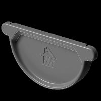 Döcke STAL PREMIUM Заглушка желоба D125 (Графит 7024)