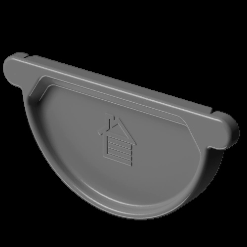 Döcke STAL PREMIUM Заглушка желоба D125 (Графит 7024)