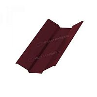 Планка ендовы верх 298х298х2000 NormanMP цвет RAL 3005 Красное вино