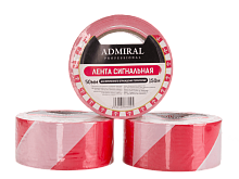 Лента сигнальная 50мм*150м красно-белая