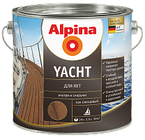 Лак алкидный Alpina для яхт (Alpina Yacht) глянцевый прозрачный