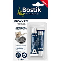 Клей эпоксидный для металла EPOXY FIX METAL (2х5 мл), BOSTIK (Польша)