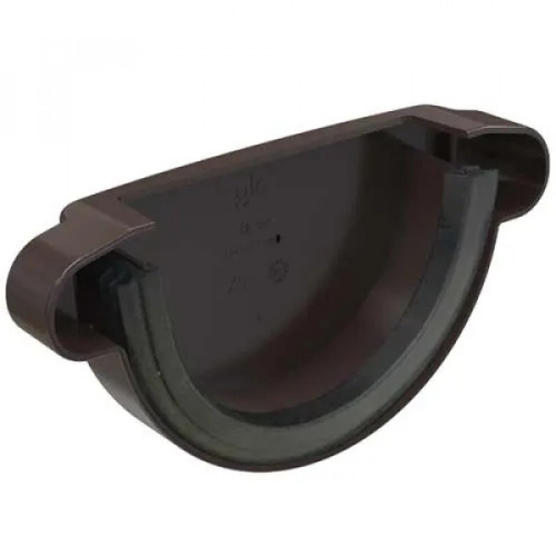Заглушка желоба ТН ПВХ МАКСИ, коричневый
