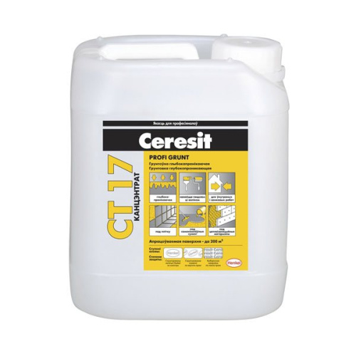 Грунтовка Ceresit CT 17 (концентрат) 5л