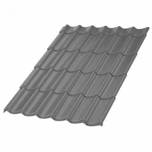 Металлочерепица МП Ламонтерра VALORI-0.5 цвет Серый