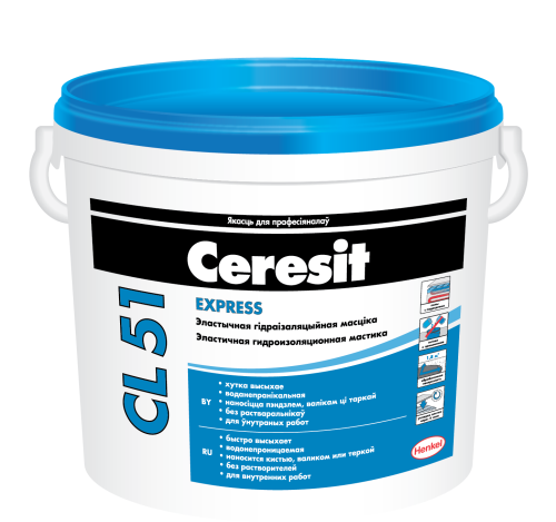 Мастика гидроизоляционная Ceresit CL 51 (5кг)