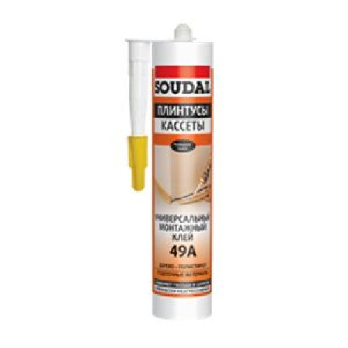 Клей монтажный Soudal 49А (бежевый) (упак.12шт) (картридж 280мл)