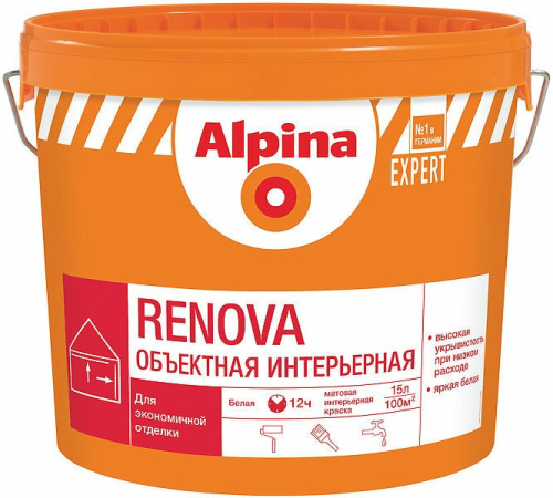 Краска акриловая Alpina EXPERT Renova белая