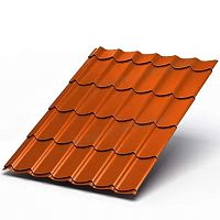 Металлочерепица МП Ламонтерра ПЭ-0.45 цвет RAL 2004