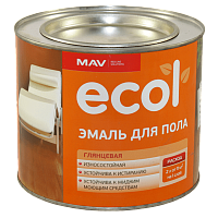 Эмаль ECOL для пола (ПФ-266) желто-коричневая глянцевая 2,4л (2 кг)