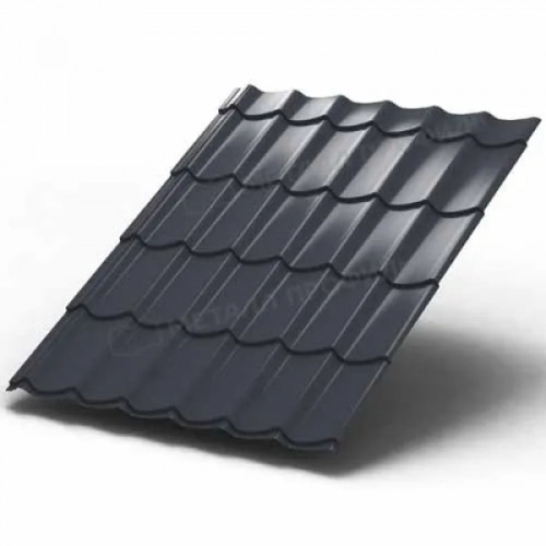 Металлочерепица МП Ламонтерра NormanMP-0.5 цвет RAL 7024