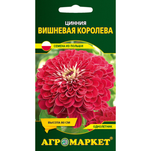 Цинния Вишневая королева,1 г