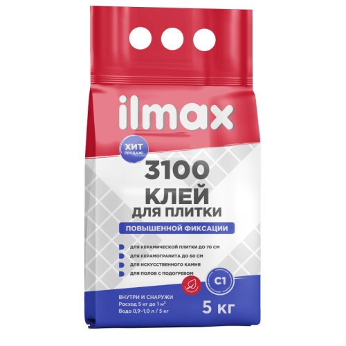 Клей для плитки повышенной фиксации ilmax 3100 фото 2