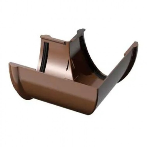 Угол желоба 90 ТН ПВХ, коричневый