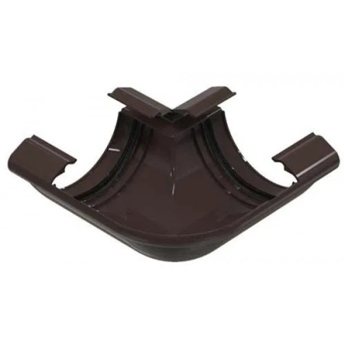 Угол желоба 90 ТН ПВХ МАКСИ, коричневый