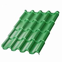 Металлочерепица Монтерроса NormanMP-0.5 цвет RAL 6002