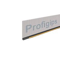 Профиль оконный примыкающий ПВХ Profigips с сеткой графитовый 6 мм 3 м