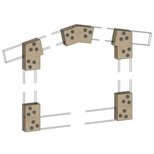 Коннекторы для сборки барнхауса FINHA W150LF