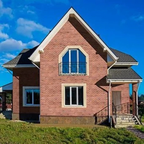 Фасадная плитка Hauberk (Хауберк), цвет Красный кирпич фото 3