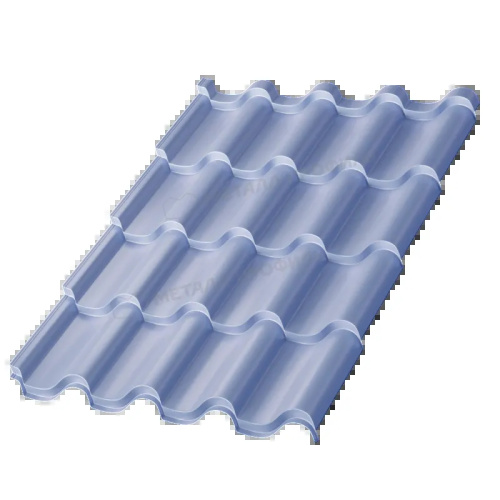 Металлочерепица МП Ламонтерра PURMAN-0.5 цвет Galmei