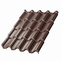 Металлочерепица Монтерроса NormanMP-0.5 цвет RAL 8017