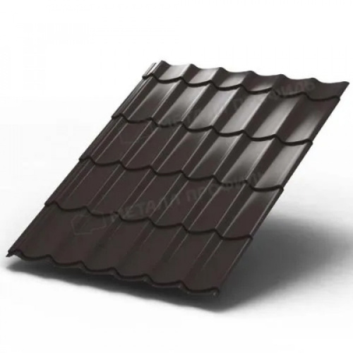 Металлочерепица Ламонтерра VikingMPE 0,5 цвет RAL 8019