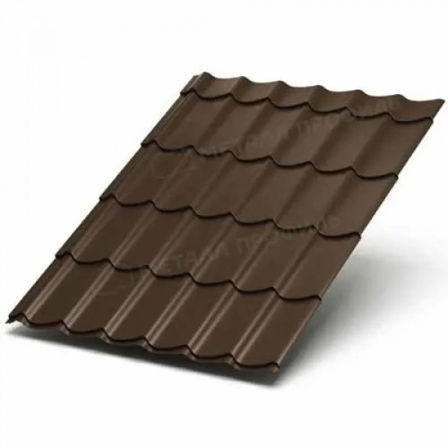 Металлочерепица МП Ламонтерра NormanMP-0.5 цвет RR32