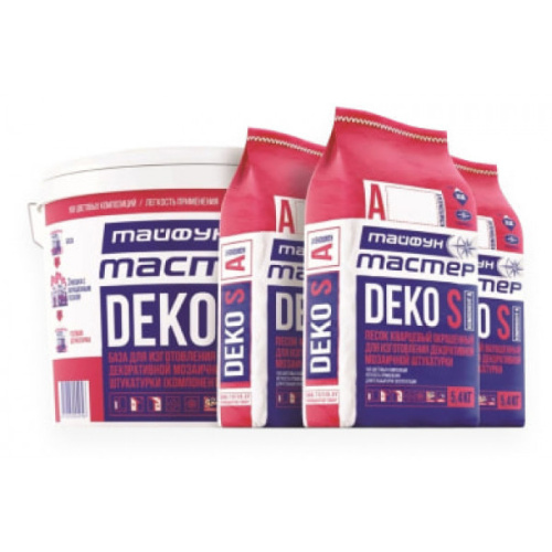 Тайфун Мастер DECO S компонент Б для изготовления декоративной мозаичной штукатурки, вед 7,6 кг