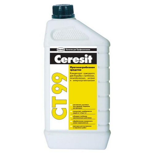 Грунтовка Ceresit CT 99 противогрибковая (концентрат) 1л