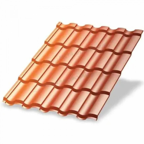Металлочерепица Монтекристо AGNETA-0.5 цвет Медный двусторонний