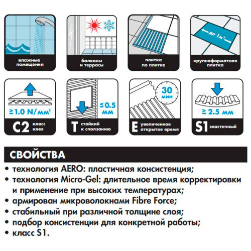 Клей для плитки Ceresit CM 16 PRO 20 кг фото 3