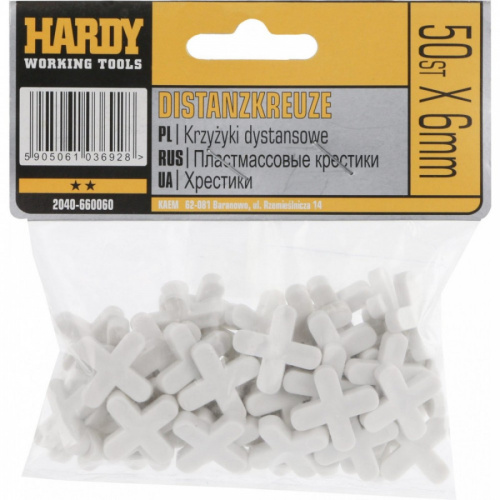 Крестики для плитки дистанционные 6 мм Hardy 50 шт фото 2