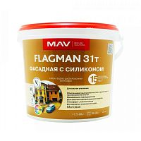 Краска MAV FLAGMAN 31т фасадная белая 11 л