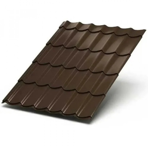 Металлочерепица МП Ламонтерра PURETAN-0.5 цвет RAL RR32 Металлочерепица МП Ламонтерра PURETAN-0.5 цвет RAL RR32