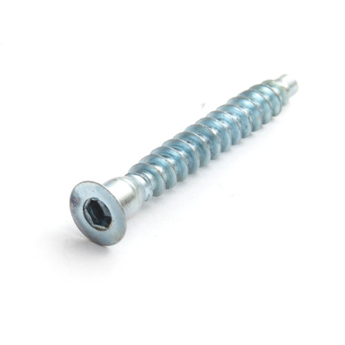 Шуруп-стяжка мебельный 7х50, потай, внутр. шестигранник (пакет/10шт) Шуруп-стяжка мебельный 7х50, потай, внутр. шестигранник (пакет/10шт)