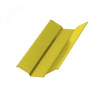 Планка ендовы верх 298х298х2000 NormanMP цвет RAL 1018 Желтый цинк