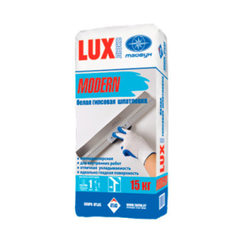 Шпатлевка гипсовая Тайфун Люкс Модерн белая 15 кг