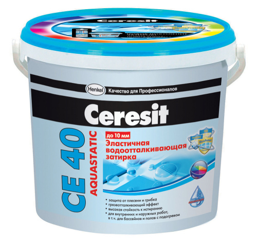 Белая фуга Ceresit CE 40 Aquastatic НВ