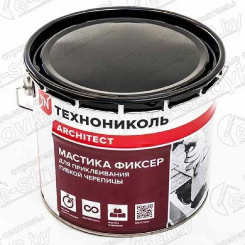 Мастика для гибкой черепицы ТЕХНОНИКОЛЬ №23 (Фиксер) 3,6 кг. Мастика для гибкой черепицы ТЕХНОНИКОЛЬ №23 (Фиксер) 3,6 кг.