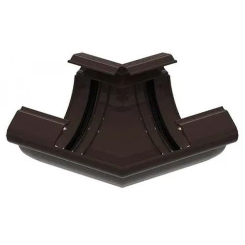 Угол желоба 135 ТН ПВХ МАКСИ, коричневый