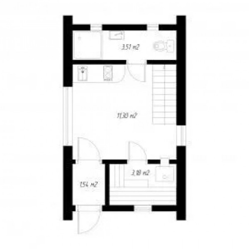 Барнхаус SAUNA 40 на коннекторах FINHA P200 фото 6