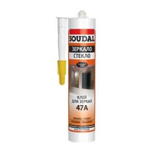 Клей монтажный Soudal 47А для зеркал (бежевый) (картридж 280мл)