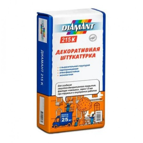 Сухая смесь штукатурная Диамант 215 К 25кг