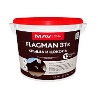 Краска MAV FLAGMAN 31к для крыши и цоколя черешня 3 л