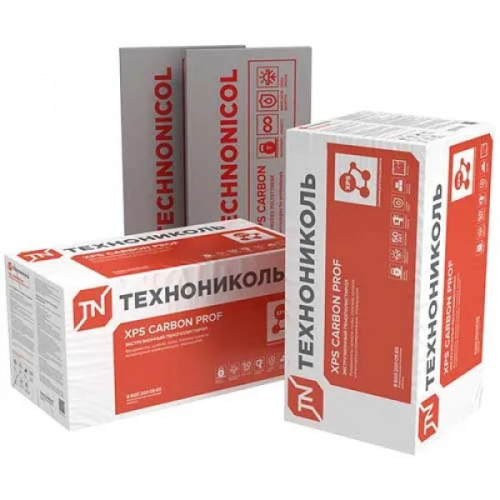 Экструзионный пенополистирол ТЕХНОНИКОЛЬ CARBON PROF ТВ 1180х580х100