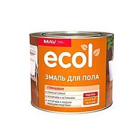 Эмаль ECOL для пола (ПФ-266) желто-коричневая глянцевая 1,0л (0,9кг)