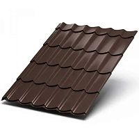 Металлочерепица МП Ламонтерра PURETAN-0.5 цвет RAL 8017