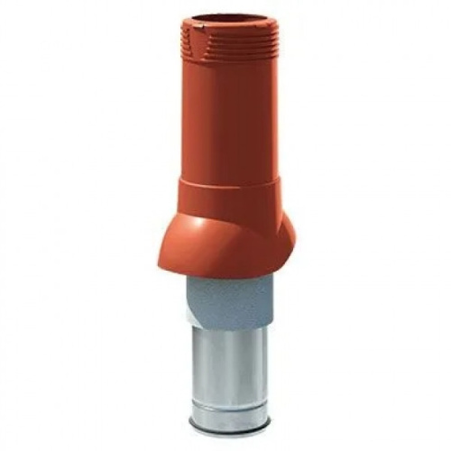 Вентиляционный выход ТЕХНОНИКОЛЬ D125/160 (H 500) красный