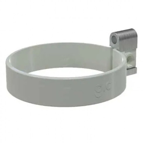 Хомут трубы ТН ПВХ МАКСИ, белый